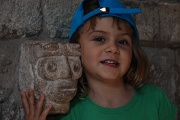 Alixe at Zapotec ruins